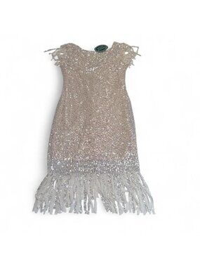 Sterling Kreek Night Life Sequined Bodycon Midi Dress Womens Small Glam Festival
